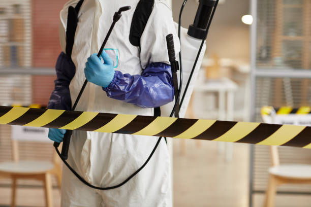 Professional Biohazard Cleanup technician working in College Corner, OH
